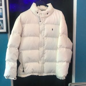 XXL WHITE POLO RALPH  LAUREN PUFFY JACKET